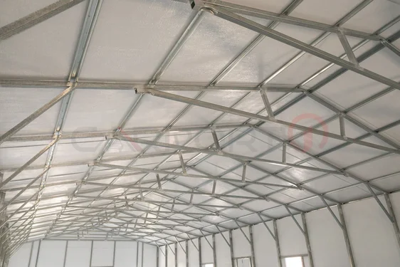 Double-bubble insulated metal building
